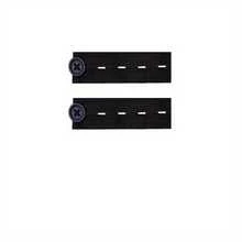 2-Pack Black Adjustable Elastic Waist Extender For Pants - Comfortable Fit, Suitable For Pregnancy, Large Sizes, And Casual Wear - Durable Plastic Buckle With Textured Grip For Secure Fit, Maternity Clothing Auxiliary Tool|Comfortable Fit Solution|Secure Fastening