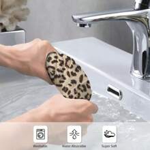 1pc/2pcs Leopard Print Towels Set, Soft & Absorbent Machine Washable Polyester Dishcloth, Perfect For Kitchen Decor, Cooking.Baking, Holiday Decor & Bathroomssentials, TableDecor, Kitchen Supplies, Home Decoration, New Home Bathroom Housewarming Gift, Kitchen Towels