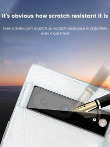 Compatible With Google Pixel 9Pro XL/Pixel 8/Pixel 8A/Pixel 8 Pro, 2-In-1 High Definition/Privacy Screen Protector + Camera Lens Protector Set, 9H Hardness Tempered Glass, High Definition Anti-Scratch, Privacy Protection, Sensitive Touch Gift For Birthday, Family, Friends Phone Screen Protector, Phone Accessories - Clear - View 4