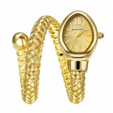 Damen Schlangen-Armreif Uhren, Mode Armband Uhr, Marken Quarz Uhr für modebewusste Mädchen