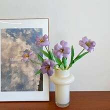 Künstliche Tulpen Blume Heim Dekoration Blumen Anordnung Hochzeit Brautstrauß Innen Künstliche Blumen Stiele in Vase Party Dekoration Tischmitte - Verschiedenfarbig - Übersicht 8