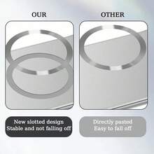 Funda de teléfono compatible con Samsung Galaxy S25 Ultra, S25 Plus, S25, S24 Ultra, de alta gama, ultrafina, con marco medio, parte posterior mate microporosa, antihuellas, con patrón de lentejuelas CD, funda magnética para teléfono móvil compatible con iPhone 17 Pro Max, 17 Air, 16, 15, 14, 13, 12, 11 Pro Max Plus - Plata clara - Ver 7