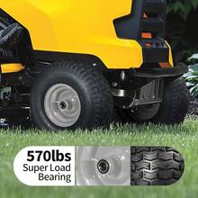 15x6.00-6nhs Lawn Mower Tires, Riding Lawn Mower And Tractor Front Tires, 15x6x6 Tire And Wheel For Residential And Commercial, 3" Offset Hub, 3/4" Bearing, 2Pack Yellow, Load 570Lbs - 灰色的 - 查看 6