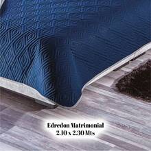 Edredón Ultra Ligero Neo Liso matrimonial Concord Varios Colores Microfibra - Azul Marino - Ver 3