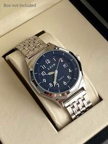 1PC Men's Watch With Calendar Wear-Resistant Steel Band, Classic Fashion Sports Style Suitable For Occasions, Dates, Business, Gifts, Quartz Watch - MEN - View 13