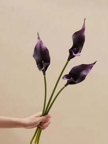1PC/3PCS High Quality Simulation Calla Lily Home Decoration Flower Living Room Decoration Fake Flower Garden Party Decoration Simulation Flower Simulation Plant - Multicolor - View 13