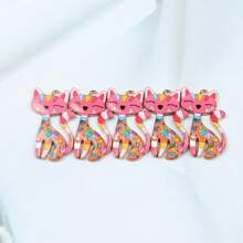 Set de 5 piezas/10 piezas Colgante de gato elegante de aleación, en múltiples colores, adecuado para la fabricación de joyas, decoración de collares, manualidades DIY, llaveros