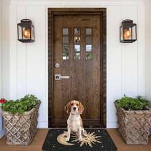 30x18in Dog Paw Bathroom Mat Rugs Cat Footprint Dog Paw Prints Black White Bath Mat Non-Slip Water Absorbent Bath Carpet For Bathtub Bathroom Floor Tub Room Decor Bathroom Accessories Back To School Fall Decor Entryway Decor Bathroom Kitchen Decor - Golden Sun - View 2