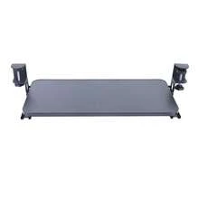 Clamp-On Computer Keyboard Mouse Under Desk Mount Slider Tray Extender Tray