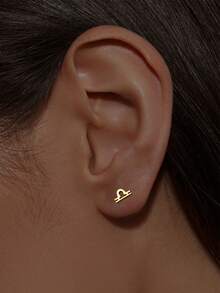 1PC 925 Sterling Silver 12 Constellation Earrings Cartilage Earrings Threaded Silver Helix Piercing Jewelry For Women Men - Constellation - View 3