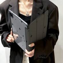 1 Pieza Funda protectora para tableta con estampado de estrellas en blanco y negro, con función de soporte, ideal para fanáticos del minimalismo, accesorios de tableta con estilo, funda para tableta con soporte para lápiz, compatible con iPad 10.9/10.2/Air 5ª Gen/Pro11/10ª/9.7/Air 2/iPad (7ª Gen)/iPad (8ª Gen)/iPad Air 4/5/iPad Pro 11/iPad 10ª Generación