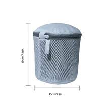 Bolsa de lavandería de tres colores con material grueso resistente al desgaste, diseño anti-gancho y cremallera oculta, organizador de lavandería diario para sostenes delicados, lencería, bragas, calcetines, ropa interior, medias y prendas pequeñas, protector de lavandería plegable duradero para el armario del hogar y la residencia, artículo esencial para el día de la lavandería para lavados suaves, solución amigable para el viaje para una organización que ahorra espacio, adecuado para prendas delicadas, trajes de baño, nailon y artículos esenciales diarios en cargas pequeñas - Multicolor - Ver 12