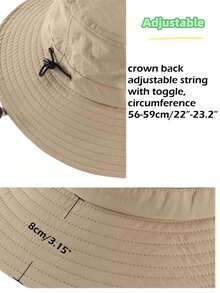 Customized Hiking Bucket Hat / Personalized Hat / Adjustable Drawstring Hat, Unisex Sun Hat - Multicolor - View 3