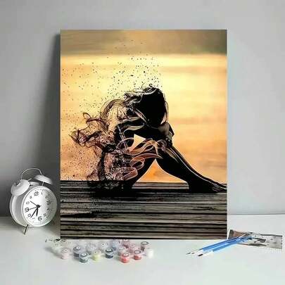 1 Set DIY Painting By Numbers Kit, Dissipation Themed, Frameless, Ideal Gift For Birthday, Holiday, No Painting Experience Required, Can Be Used As Wall Decor, Easy To Complete A Beautiful Artwork