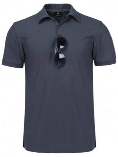 Camisa polo de golf casual de manga corta de verano para hombres de talla grande, camiseta con logo bordado transpirable