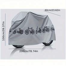 2 件 3D 自行车罩 - 防水 PEVA 材料，具有防紫外线和通风设计，适用于摩托车/电动滑板车 - 适用于户外停车、防雨、长期防晒 - 摩托车雨罩 - 电动滑板车配件 - 防风雨车辆保护装置 - 通勤必需品 - 四季自行车棚 - 彩色 - 查看 3