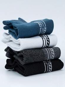 5 Pairs Plus Size Men's Thin Mesh Sports Ankle Socks For Summer - Multicolor - View 8