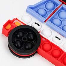 Roter Feuerwehrauto Luftpolsterfolien Stressabbau Fidget Spielzeug, Finger Luftpolster Spielzeug, Schnell Knisternde Luftpolsterfolie Spielzeug für Erwachsene & Kinder, Partyspiel Dekoration Geschenk für Weihnachten, Halloween, Entspannungsspielzeug für Jungs & Mädchen