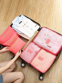 8 Piece Travel Organizer Set Includes: Toiletry Bag, Cosmetic Bag, Shoe Bag, Makeup Bag, Cosmetics Case, Clothing Organizer Bags, Perfume Box, Lingerie Bag, Luggage, Foldable Underwear/Sock Organizer, Garment Bags, Packing Cubes, Travel Accessories, Tote Bag, Tech Organizer, Waterproof Clothes Organizer, Shoes