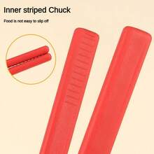 1 件硅胶食物夹，带/不带支架，V 型烧烤夹，适用于牛排、自助餐、面包等全包食物 - 彩色 - 查看 7