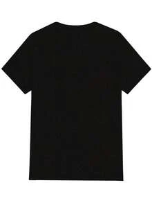DIVE With Scuba Divers And Corals  Women's Plus Size Sports Short Sleeve Casual T-ShirtLoose Round Neck Short Sleeve T-Shirt Comfortable Summer Summer Leisure First Choice - Black - View 2