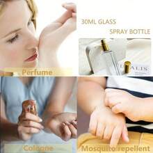6pcs 30ml (1oz) Glass Spray Bottles - Refillable Portable Sprayers Suitable For Perfume, Cologne And Insect Repellent - Multicolor - View 5