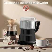 Mini Electric Grinder, Household 300ml Ultra-Fine Food Grinder, Coffee Grinder, Spice And Pepper Grinder, Grain Grinder,UK Plug(Black,Silver) - View 7