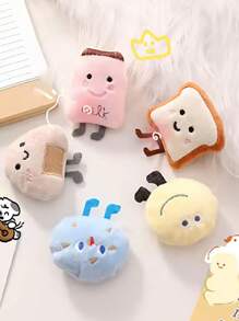 Mini New Series Cat Toys Cat Treat Toy Bread Toast Series With Catmint Fillings Cute Japanese Style Rice Balls Cat Snack Toy Toast Shape Cat Snack Toy Cat Accessories Pet Supplies: Size Tip - Slightly Smaller Than Average