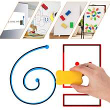 5pcs Magnetic Whiteboard Drywipe Eraser Duster Rubber Marker Cleaner UK - Green - View 3