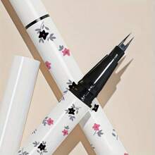 1pc Waterproof Double-Ended Eyeliner Pencil, Natural Eye Makeup, Quick-Drying & Sweat-Proof, Smooth Application