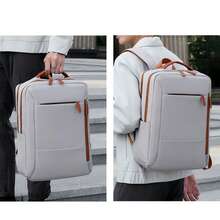New Fashion Casual Backpack, 40x30x15cm, Laptop Bag For Men And Women, Business Travel, Travel Backpack, School Bag, Multifunctional Computer Backpack, Travel Backpack With Dry And Wet Compartments, Computer Bag For Carrying Laptops - Grey - View 5