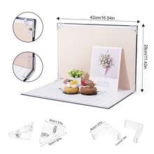 8片装摄影背景板 - 16种图案，纸板桌面背景套装，适用于珠宝、食品等 - 含收纳袋，小尺寸16英寸 x 11.5英寸，珠宝展示 | 图案背景 | 纸板背景，珠宝制作用品