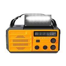 Outdoor Emergency Radio Hand Crank Rechargeable Solar Emergency Radio - Green - View 3