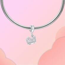 Silver Plated Charm Lifes A Camble Mom Is The Queen Lion Love Crown Series Charm Bead Is Suitable For Diy Female Bracelet Pendants