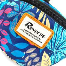 Colorful Hip Bag With A Tropical Pattern - Perfect For Travel, Walks, Trips And Everyday Activities. - Blue - View 5