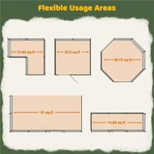 20" Tall Foldable Dog Playpen Panels With Door 8 Panels Black