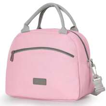 1 pezzo Borsa termica per il pranzo, borsa frigo per il pranzo a prova di perdite, contenitore per il pranzo riutilizzabile con tracolla regolabile, adatto per lavoro, scuola, picnic per uomini e donne