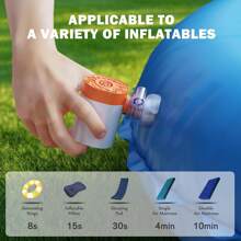Mini bomba de ar para infláveis, bombas de ar elétricas alimentadas por bateria AA para inflar e desinflar colchões de ar, cama de ar, boia de natação, bolsa de armazenamento a vácuo, flutuador de piscina