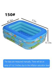 1pc Large Family Home & Outdoor Pool, Thick Plastic Ocean Ball Swimming Pool, Beach Essentials, Beach Accessories, Pool Float