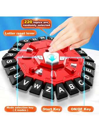 Ordspel, snabbt familjespel, välj en kategori och tävla mot timern för att vara den sista spelaren, perfekt för familjesammankomster och spelentusiaster