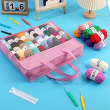 New Crochet Tool Organizer Kit For Beginners, Includes Organizer Bag, TPR Crochet Hooks, Accessories, Ideal Gift For DIY Crochet Hobbyists, Suitable For Wife Or Mother