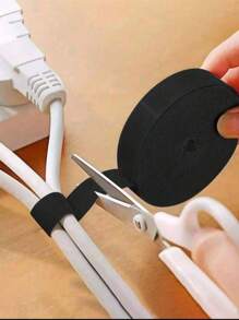 1pc Reusable Tie Strap, Size: 1m/3m/5m, Suitable For Organizing Desktop Cable, Fixing Socket Line, Bundling Cords Of Computer Tower, Etc. Back To School