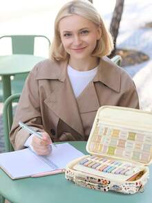 1 chiếc túi đựng Kinh Thánh đa năng cỡ lớn dành cho nữ, thêu chữ, đeo vai, túi xách Kinh Thánh, túi đựng Kinh Thánh có dây đeo vai, hộp đựng đánh dấu trang Kinh Thánh, thích hợp cho nữ giới, dùng để đựng đồ dùng hàng ngày, tham gia các hoạt động thờ phượng, làm quà tặng cho cha mẹ vào dịp lễ. Không bao gồm tất cả bút và sổ tay bên trong. Vui lòng xem kích thước sản phẩm trong hình có phù hợp với bạn hay không. - trắng - Xem 4