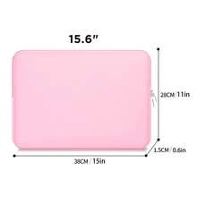 Laptop Sleeve Bag Compatible With MacBook Air/Pro, 11-15.6 Inch Notebook, Compatible With MacBook Pro 14 Inch M3 M2 M1 Chip Pro Max 2024-2021, Polyester Vertical Case With Pocket - Multicolor - View 14