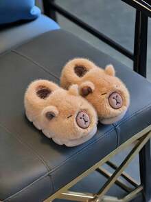 Dép trẻ em Capybara, chống trượt, thoáng khí, phù hợp cho mùa xuân, thu, mọi mùa - màu nâu - Xem 2