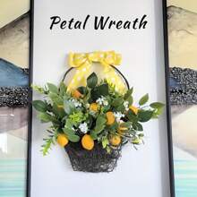 1pc24" Lavender Wreath With Berries & Butterflies - All Season Indoor/ Outdoor Door Decor For Spring Weddings, Mothers Day Gifts, Rustic Farmhouse Wall & Window Hanging, Patriotic Wreath For The Front Door On July 4th, Wedding Season