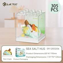 Cute Cartoon Cake, Strawberry Panna Cotta, Swiss Roll Desserts Series Micro Bead Construction Building Blocks 3D Ornament Small Gift - Multicolor - View 10