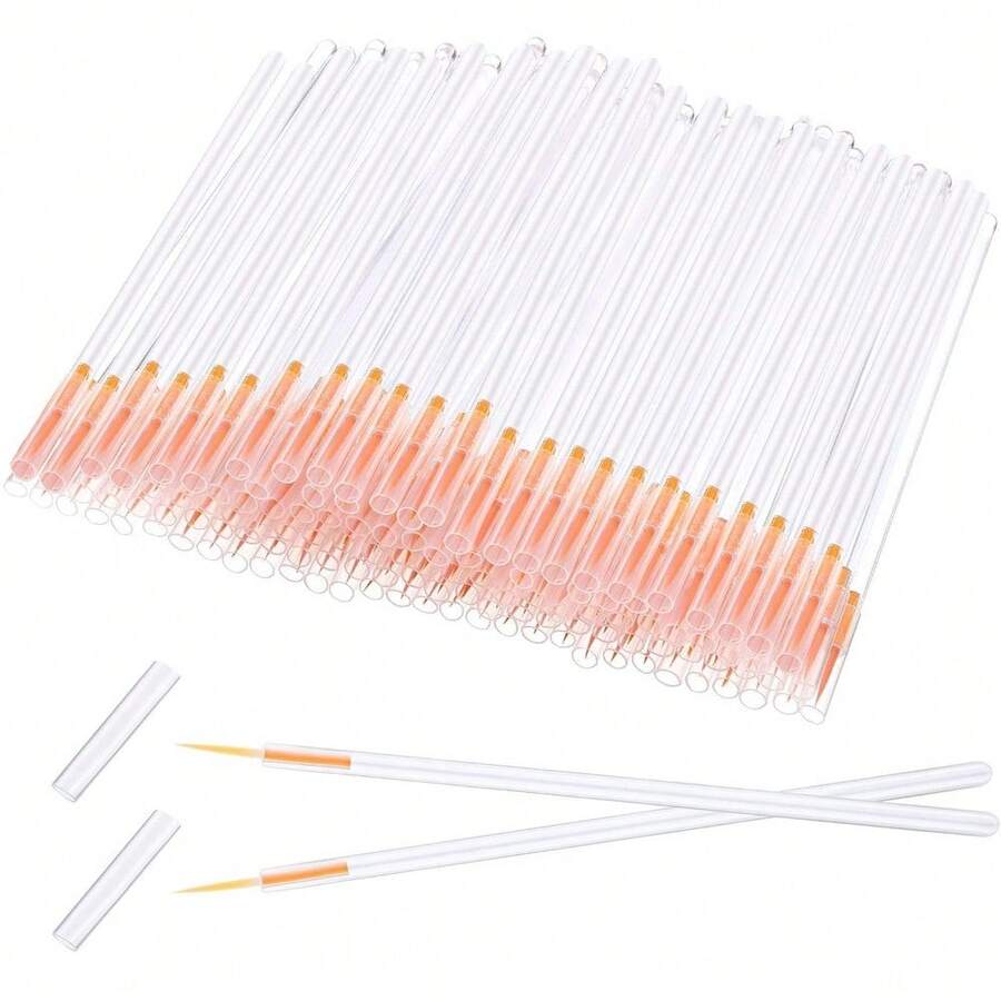Disposable Eyeliner Brush Eyelash Serum Brushes Eyeshadow Applicator Eye Lash Wands Makeup Tool - Clear - View 1