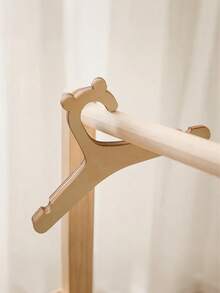 5/10/20 buc. Umerașe din lemn pentru bebeluși, formă drăguță de ursuleț, subțiri și care economisesc spațiu, design antiderapant, potrivite pentru depozitarea și organizarea dulapului pentru bebeluși