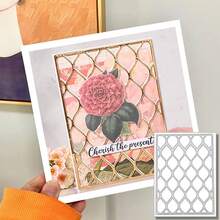 WUPARRSS 1 Piece Of New Cabinet Combination Decoration Creative Handmade DIY Metal Cutting Mold, High-Quality Carbon Steel Embossed Cutting Die Cardboard Production, Suitable For Scrapbooks, Album Frames, Cards, Envelopes, Invitations, Candle Light Boxes, Embossed Paper, Handmade Creative Production, Birthday Party Celebrations And Other Holiday Gifts Love Friendship Blessing Decoration Excellent Creative Design Cutting Mold - Silver - View 9